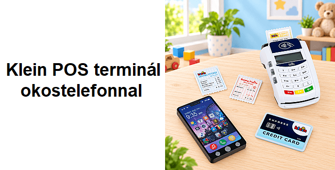 Klein POS terminál okostelefonnal gyerekeknek | KP JÁTÉK