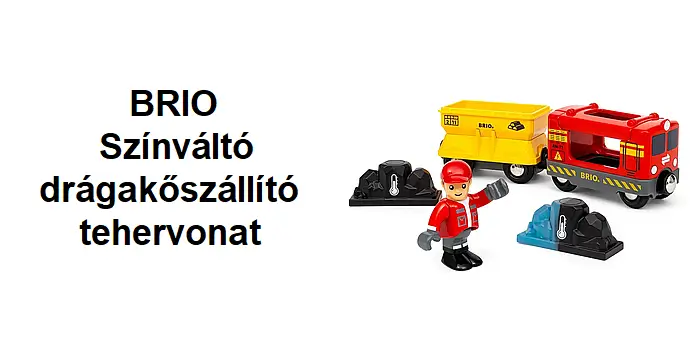 BRIO Színváltó drágakőszállító tehervonat - KP JÁTÉK