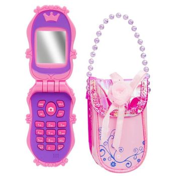 Johntoy hercegnős játék mobiltelefon nyitva, rózsaszín tokkal - KP JÁTÉK
