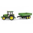Bruder John Deer 5115M traktor utánfutóval - KP JÁTÉK