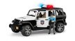 Bruder Jeep Wrangler Unlimited Rubicon rendőrségi jármű fehér figuráva - KP JÁTÉK