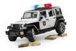 Bruder Jeep Wrangler Unlimited Rubicon rendőrségi jármű fehér figuráva - KP JÁTÉK