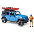 Bruder Jeep Wrangler Rubicon Unlimited kajakkal és figurával - KP JÁTÉK