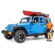 Bruder Jeep Wrangler Rubicon Unlimited kajakkal és figurával - KP JÁTÉK