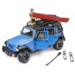 Bruder Jeep Wrangler Rubicon Unlimited kajakkal és figurával - KP JÁTÉK