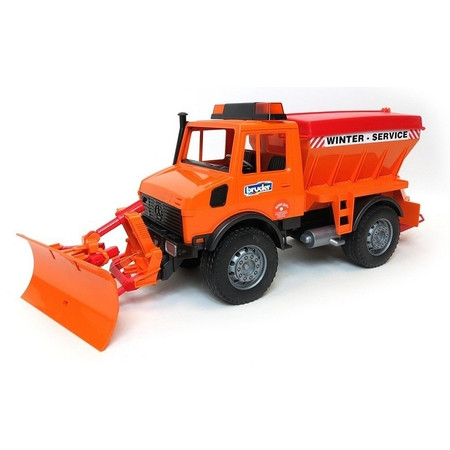 Bruder Unimog szóróautó hólapáttal - KP JÁTÉK