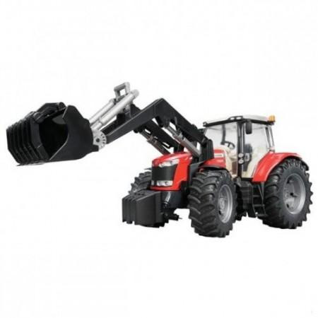 Bruder Massey Ferguson 7600 traktor homlokrakodóval - KP JÁTÉK