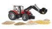 Bruder Massey Ferguson 7600 traktor homlokrakodóval - KP JÁTÉK
