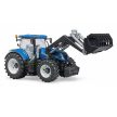 Bruder New Holland T7.315 traktor homlokrakodóval - KP JÁTÉK