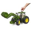 Bruder John Deere 7R 350 traktor homlokrakodóval - KP JÁTÉK