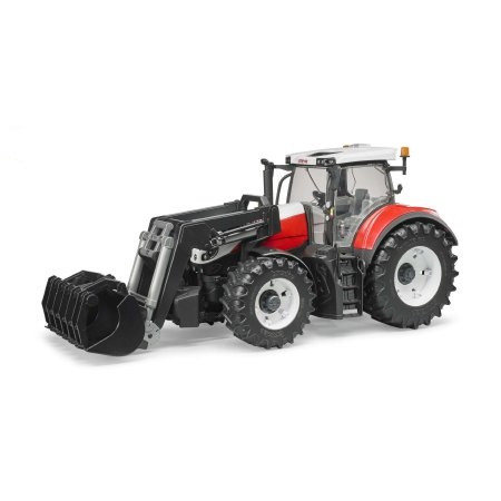 Bruder Steyr 6300 Terrus CVT homlokrakodóval - KP JÁTÉK