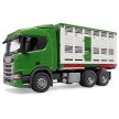 Bruder Scania Super 560R Állatszállító tehénfigurával - KP JÁTÉK