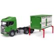 Bruder Scania Super 560R Állatszállító tehénfigurával - KP JÁTÉK