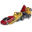 Bruder Scania Super 560R autószállító Roadsterrel - KP JÁTÉK