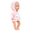 Dolls World fürdethető baba fürdőköpenyben oldalnézetből - KP JÁTÉK