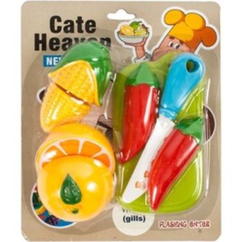 Vágható gyümölcs és zöldség 8 darabos készlet - KP JÁTÉK