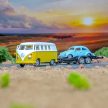 SIKU Volkswagen T1 utánfutóval és VW bogárral - KP JÁTÉK