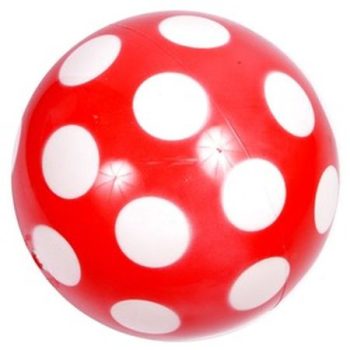 Pöttyös lakkfényű labda - 22 cm - KP JÁTÉK