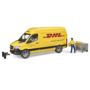 Bruder MB Sprinter DHL csomagszállító furgon sofőrrel - KP JÁTÉK