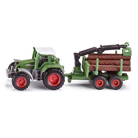 SIKU Fendt Favorit 926 traktor rönkszállító utánfutóval - KP JÁTÉK