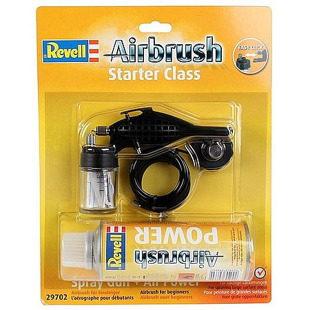 Revell Airbrush - Spray Gun Starter Class & Air Power - Festékszóró kezdőknek palackkal - KP JÁTÉK