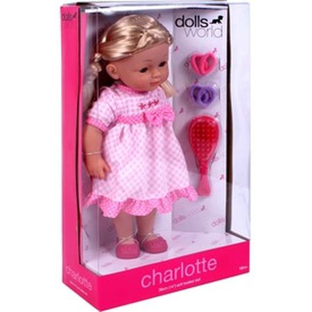 Charlotte fésülhető puha baba kiegészítőkkel - 36 cm - KP JÁTÉK