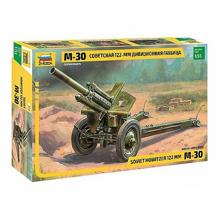Zvezda M-30 Soviet 122-mm Howitzer 1:35 - KP JÁTÉK