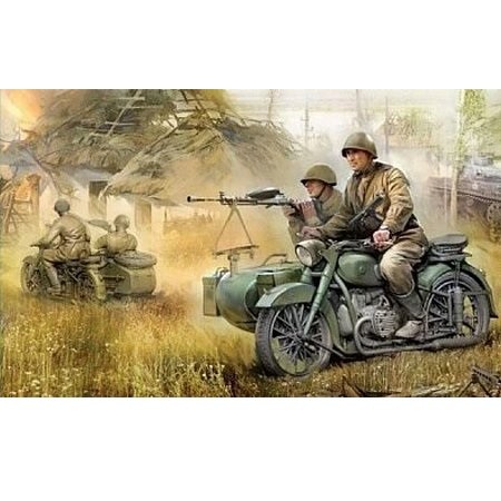 Zvezda Military Soviet WWII Motorcycle M-72 1:35 - KP JÁTÉK