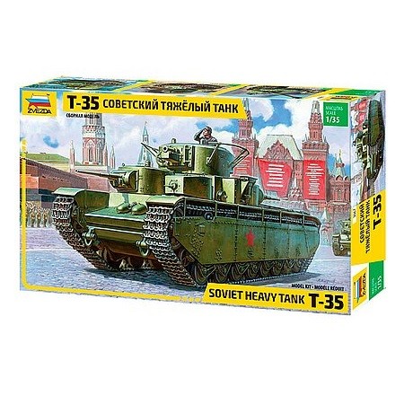 Zvezda T-35 Heavy Soviet Tank Military 1:35 - KP JÁTÉK