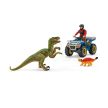 Schleich Menekülés quaddal a velociraptor elől - KP JÁTÉK