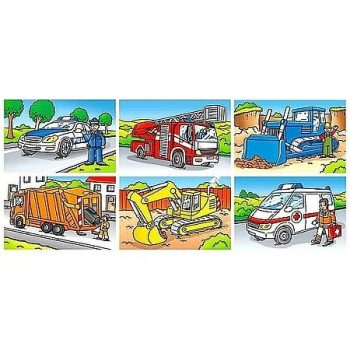 Járművek 6 darabos mesekocka - KP JÁTÉK