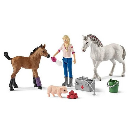 Schleich orvoslátogatás kancánál és csikónál - KP JÁTÉK