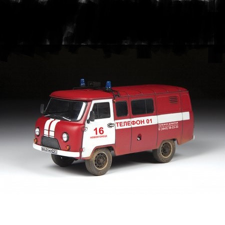 Zvezda UAZ 3909 Firefighter car 1:43 - KP JÁTÉK