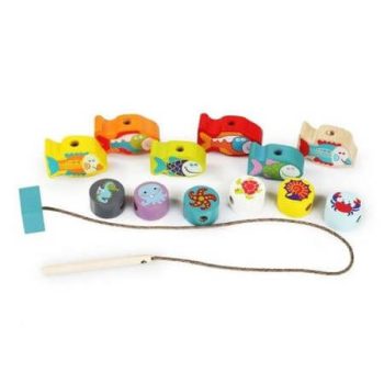 Cubika Halacskák fa gyöngyfűző - KP JÁTÉK