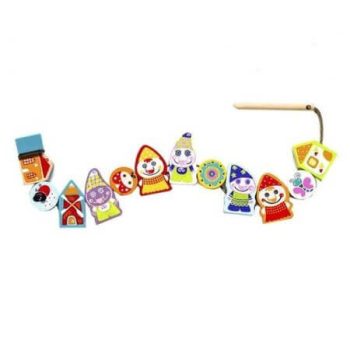 Cubika Törpék fa gyöngyfűző - KP JÁTÉK