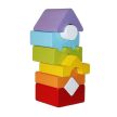 Cubika Fa toronyépítő 8 db - KP JÁTÉK