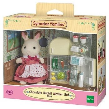 Sylvanian Families Csoki nyuszi mama hűtőszekrénnyel - KP JÁTÉK