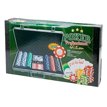 Alu bőröndös póker készlet 300 darab zsetonnal - KP JÁTÉK