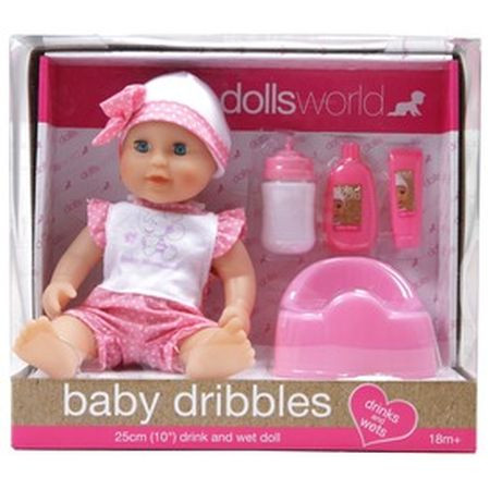 Baby Dribbles pisilő baba - 25 cm - KP JÁTÉK