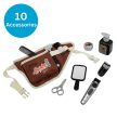 Klein Braun borbélyöv kiegészítőkkel, 10 részes borbélyos játékkészlet - KP JÁTÉK