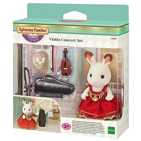 Sylvanian Families Városi hegedűművész csoki nyuszi - KP JÁTÉK