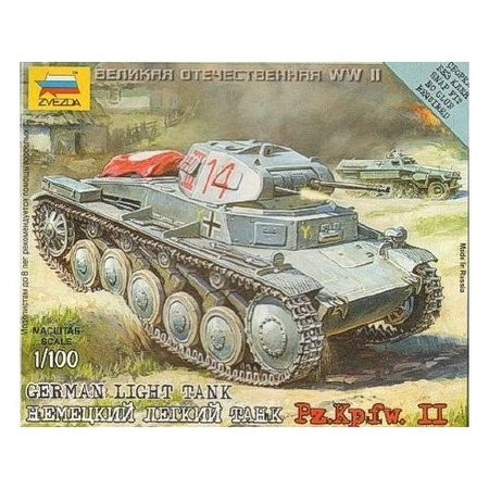 Zvezda German Panzer II 1:100 - KP JÁTÉK