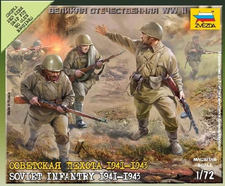 Zvezda Sovielt Infantry 1941-43 1:72 - KP JÁTÉK