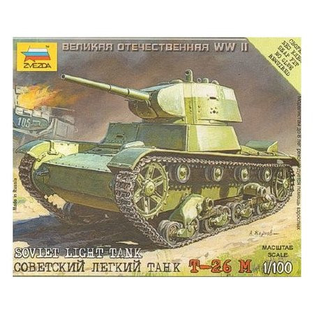 Zvezda Soviet Tank T-26 1:100 - KP JÁTÉK