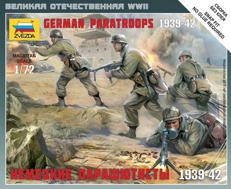 Zvezda German Paratroopers 1939-1942 1:72 - KP JÁTÉK