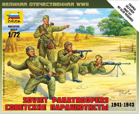 Zvezda Soviet Paratroops 1:72 - KP JÁTÉK