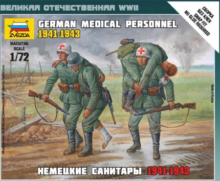 Zvezda German Medical Personnel 1941-43 1:72 - KP JÁTÉK