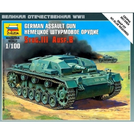 Zvezda Sturmgeschütz III Ausf.B 1:100 - KP JÁTÉK