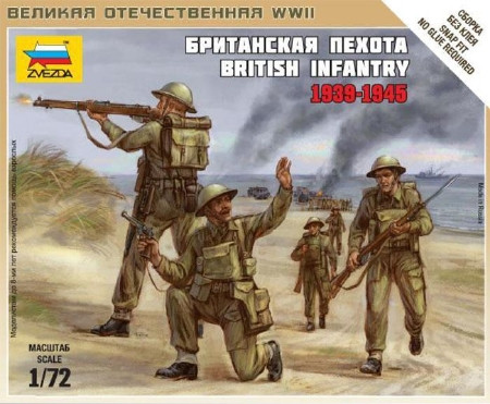 Zvezda British Infantry 1939-42 1:72 - KP JÁTÉK