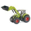 SIKU Claas Axion 850 traktor homlokrakodóval és Fliegl utánfutóval - KP JÁTÉK